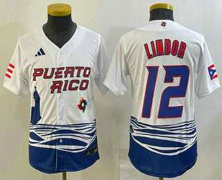 Youth Puerto Rico Baseball #12 Francisco Lindor 2023 White World Baseball Classic Stitched Jersey,We sell and wholesale Youth Puerto Rico Baseball #12 Francisco Lindor 2023 White World Baseball Classic Stitched Jersey on line form chian!