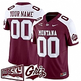 Men's Montana Grizzlies Active Player Custom Maroon Alternate 2025 F.U.S.E. Big Sky Patch Vapor Limited V1 Stitched Jersey,baseball caps,new era cap wholesale,wholesale hats