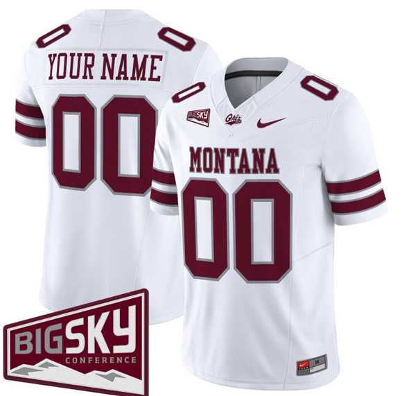 Men's Montana Grizzlies Active Player Custom White 2025 F.U.S.E. Big Sky Patch Vapor Limited V1 Stitched Jersey,We sell and wholesale Men's Montana Grizzlies Active Player Custom White 2025 F.U.S.E. Big Sky Patch Vapor Limited V1 Stitched Jersey on line form chian!