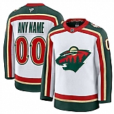 Men's Minnesota Wild Custom White 2025 25th Anniversary Hockey Jersey,baseball caps,new era cap wholesale,wholesale hats