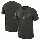 Men's Chicago Bears Dark Green 2025 Salute to Service Sideline Slub Dri-FIT T-Shirt,baseball caps,new era cap wholesale,wholesale hats