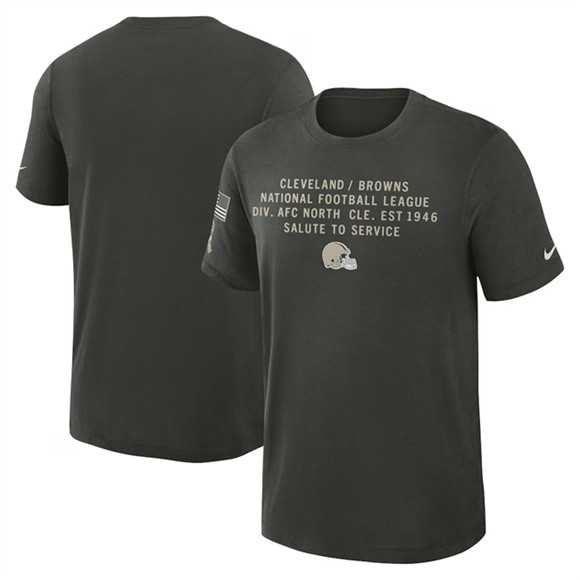 Men's Cleveland Browns Dark Green 2025 Salute to Service Sideline Slub Dri-FIT T-Shirt,We sell and wholesale Men's Cleveland Browns Dark Green 2025 Salute to Service Sideline Slub Dri-FIT T-Shirt on line form chian!