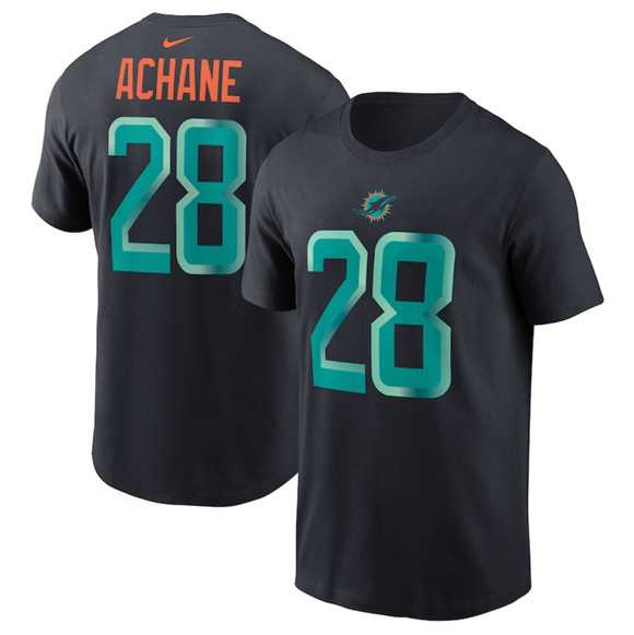 Men's Miami Dolphins #28 DeVon Achane Black 2025 Rivalries Collection Player Name & Number T-Shirt,We sell and wholesale Men's Miami Dolphins #28 DeVon Achane Black 2025 Rivalries Collection Player Name & Number T-Shirt on line form chian!