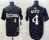 Men's Arizona Diamondbacks #4 Ketel Marte Black Vapor Premier Limited Stitched Baseball Jersey,baseball caps,new era cap wholesale,wholesale hats