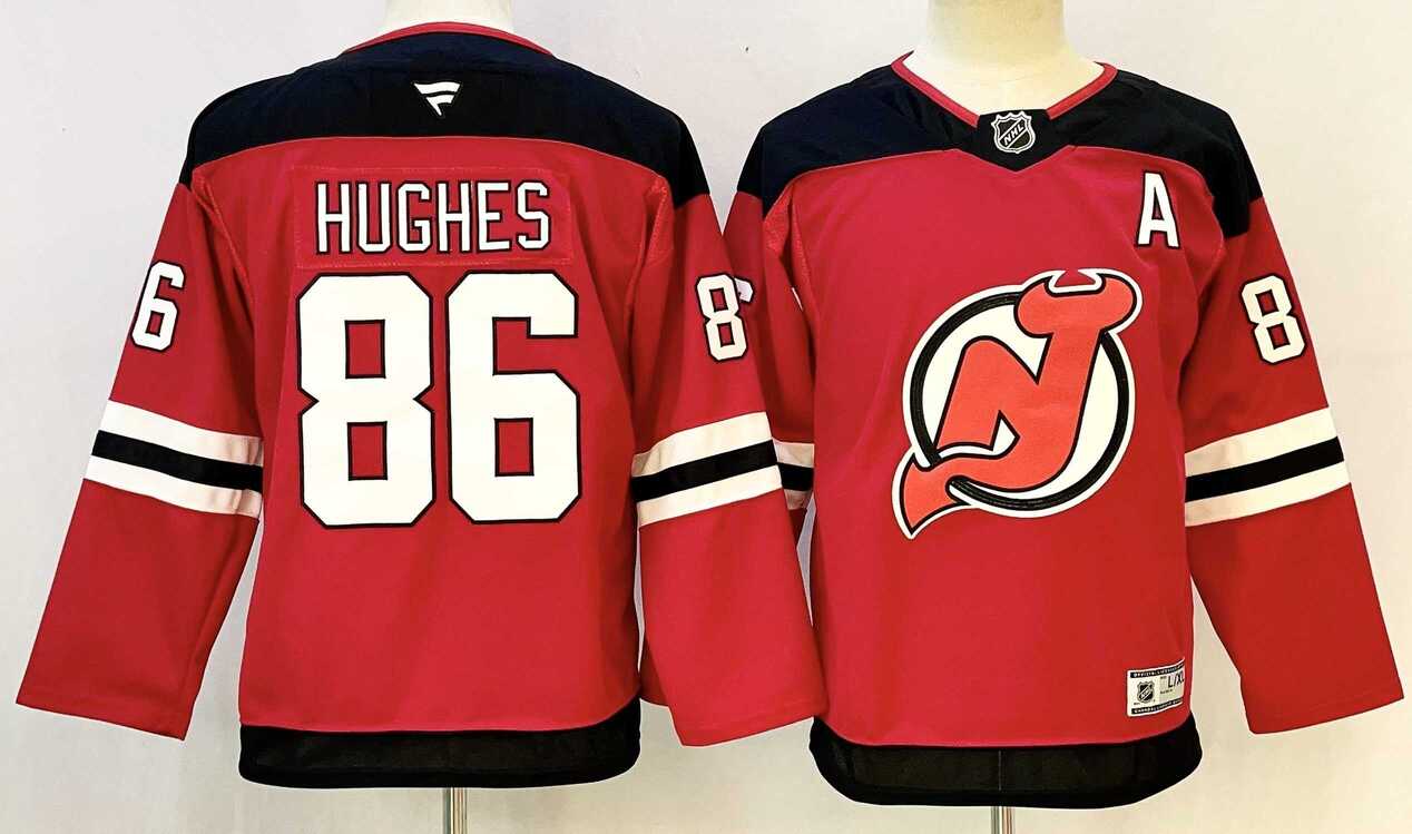 Youth New Jersey Devils #86 Jack Hughes Red With A Patch Stitched Jersey,We sell and wholesale Youth New Jersey Devils #86 Jack Hughes Red With A Patch Stitched Jersey on line form chian!