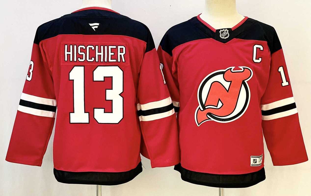 Youth New Jersey Devils #13 Nico Hischier Red 2024-25 Home With C Patch Stitched Jersey,We sell and wholesale Youth New Jersey Devils #13 Nico Hischier Red 2024-25 Home With C Patch Stitched Jersey on line form chian!