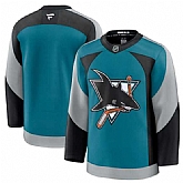 Men's San Jose Sharks Blank Teal 2025 Alternate Stitched Jersey Dzhi,baseball caps,new era cap wholesale,wholesale hats
