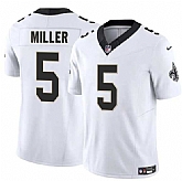 Men & Women & Youth New Orleans Saints #5 Kendre Miller White 2025 F.U.S.E Vapor Limited Stitched Jersey,baseball caps,new era cap wholesale,wholesale hats