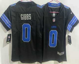 Women's Detroit Lions #0 Jahmyr Gibbs Limited Black Vapor Jersey,We sell and wholesale Women's Detroit Lions #0 Jahmyr Gibbs Limited Black Vapor Jersey on line form chian!