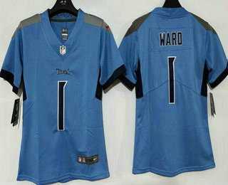Women's Tennessee Titans #1 Cameron Ward Limited Blue Vapor Jersey,We sell and wholesale Women's Tennessee Titans #1 Cameron Ward Limited Blue Vapor Jersey on line form chian!