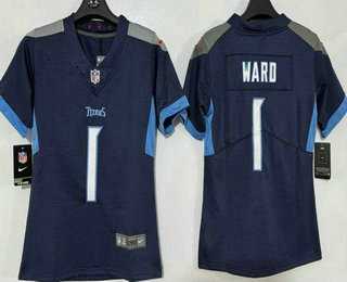 Women's Tennessee Titans #1 Cameron Ward Limited Navy Vapor Jersey,We sell and wholesale Women's Tennessee Titans #1 Cameron Ward Limited Navy Vapor Jersey on line form chian!