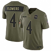 Men's Baltimore Ravens #4 Zay Flowers Olive 2025 Salute to Service Limited Stitched Jersey Dyin,baseball caps,new era cap wholesale,wholesale hats