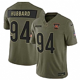Men's Cincinnati Bengals #94 Sam Hubbard Olive 2025 Salute to Service Limited Stitched Jersey Dyin,baseball caps,new era cap wholesale,wholesale hats