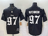 Men's Detroit Lions #97 Aidan Hutchinson Black 2025 F.U.S.E. 'Gothic Motor Grit Edition' Vapor Limited Stitched Jersey Dzhi,baseball caps,new era cap wholesale,wholesale hats