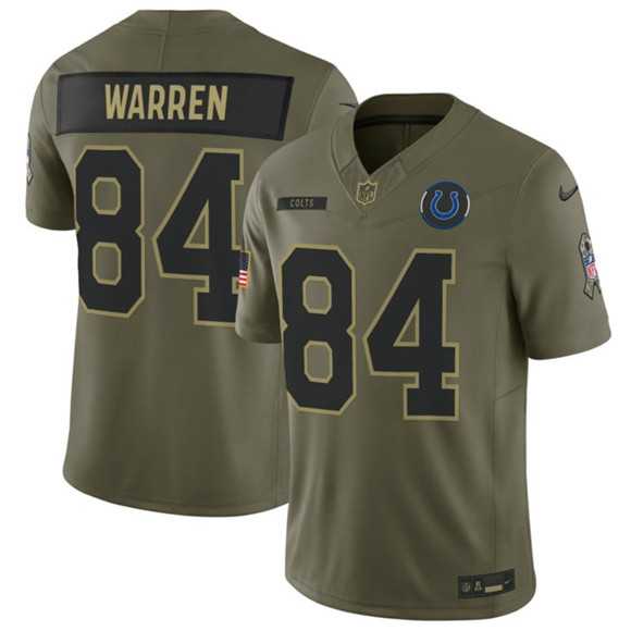 Men's Indianapolis Colts #84 Tyler Warren Olive 2025 Salute to Service Limited Stitched Jersey Dyin,We sell and wholesale Men's Indianapolis Colts #84 Tyler Warren Olive 2025 Salute to Service Limited Stitched Jersey Dyin on line form chian!