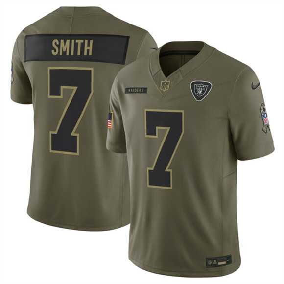 Men's Las Vegas Raiders #7 Geno Smith Olive 2025 Salute to Service Limited Stitched Jersey Dyin,We sell and wholesale Men's Las Vegas Raiders #7 Geno Smith Olive 2025 Salute to Service Limited Stitched Jersey Dyin on line form chian!