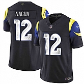 Men's Los Angeles Rams #12 Puka Nacua Black 2025 F.U.S.E. 'Rivalries' Vapor Limited Stitched Jersey Dzhi,baseball caps,new era cap wholesale,wholesale hats