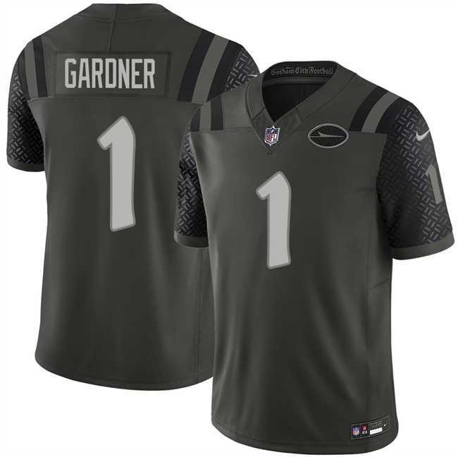 Men's New York Jets #1 Ahmad Gardner Black 2025 F.U.S.E. 'Rivalries' Vapor Limited Stitched Jersey Dzhi,We sell and wholesale Men's New York Jets #1 Ahmad Gardner Black 2025 F.U.S.E. 'Rivalries' Vapor Limited Stitched Jersey Dzhi on line form chian!
