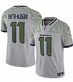 Men's Seattle Seahawks #11 Jaxon Smith-Njigba Gray 2025 F.U.S.E. 'Rivalries' Vapor Untouchable Limited Stitched Jersey Dzhi,baseball caps,new era cap wholesale,wholesale hats
