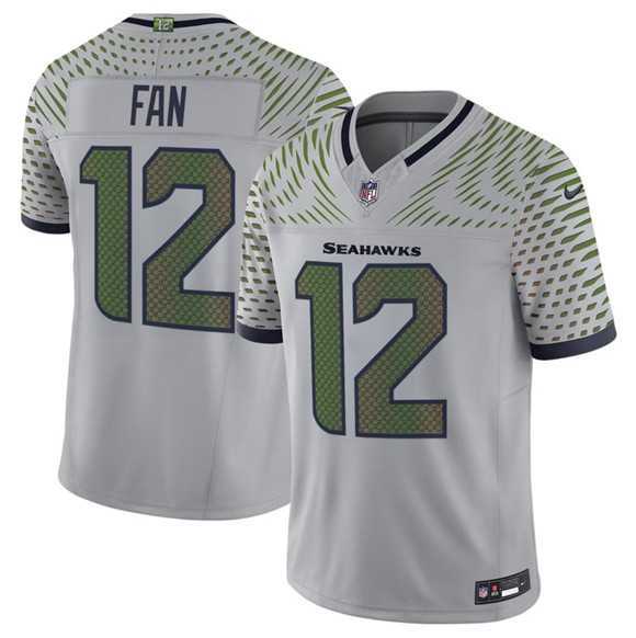 Men's Seattle Seahawks #12 Fan Gray 2025 F.U.S.E. 'Rivalries' Vapor Untouchable Limited Stitched Jersey Dzhi,We sell and wholesale Men's Seattle Seahawks #12 Fan Gray 2025 F.U.S.E. 'Rivalries' Vapor Untouchable Limited Stitched Jersey Dzhi on line form chian!