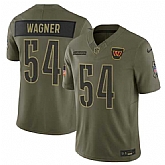 Men's Washington Commanders #54 Bobby Wagner Olive 2025 Salute to Service Limited Stitched Jersey Dyin,baseball caps,new era cap wholesale,wholesale hats