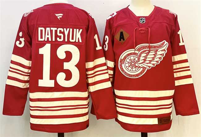 Men's Detroit Red Wings #13 Pavel Datsyuk Red 2025-26 With A Patch Centennial Premium Stitched Jersey,We sell and wholesale Men's Detroit Red Wings #13 Pavel Datsyuk Red 2025-26 With A Patch Centennial Premium Stitched Jersey on line form chian!