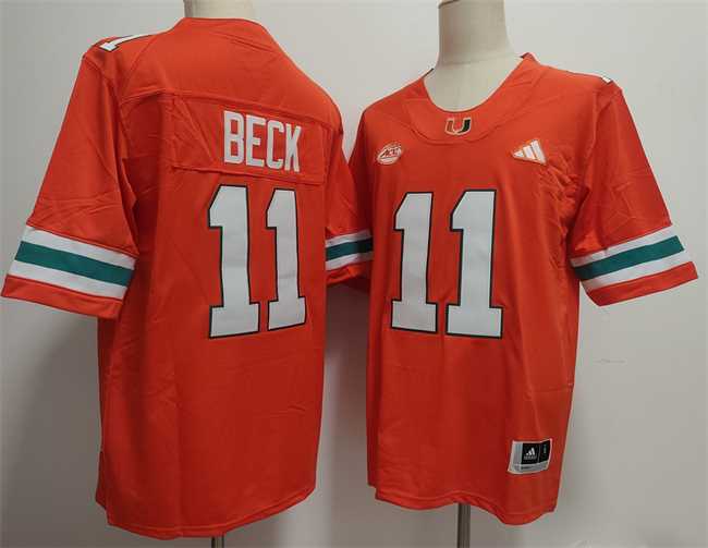 Men's Miami Hurricanes #11 Carson Beck Orange Stitched Football Jersey,We sell and wholesale Men's Miami Hurricanes #11 Carson Beck Orange Stitched Football Jersey on line form chian!