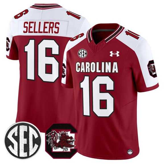Men's South Carolina Fighting Gamecocks #16 LaNorris Sellers Garnet White 2025 F.U.S.E. Stitched Jersey Dzhi,We sell and wholesale Men's South Carolina Fighting Gamecocks #16 LaNorris Sellers Garnet White 2025 F.U.S.E. Stitched Jersey Dzhi on line form chian!