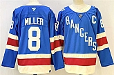 Men's New York Rangers #8 JT Miller Blue 2025 With C Patch Stitched Hockey Jersey,baseball caps,new era cap wholesale,wholesale hats
