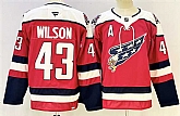 Men's Washington Capitals #43 Tom Wilson Red With A Patch Stitched Hockey Jersey,baseball caps,new era cap wholesale,wholesale hats
