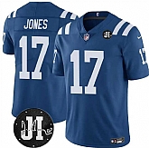 Men & Women & Youth Indianapolis Colts #17 Daniel Jones Blue Jim Irsay Patch Vapor Limited Stitched Jersey,baseball caps,new era cap wholesale,wholesale hats