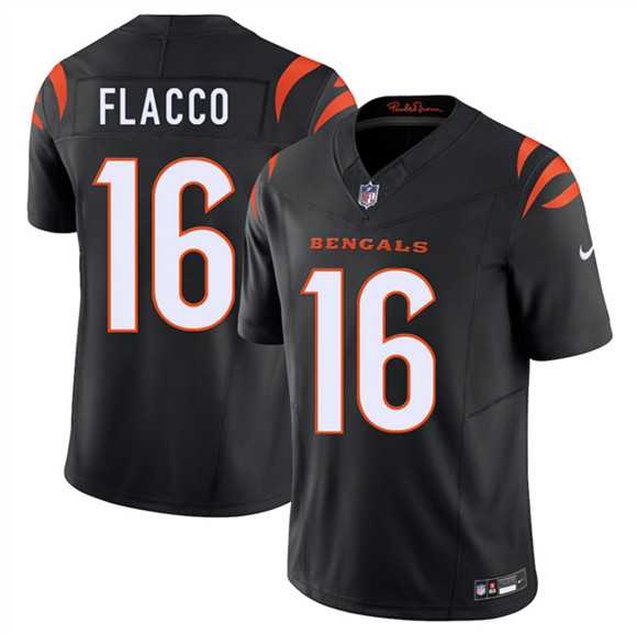 Men's Cincinnati Bengals #16 Joe Flacco Black 2025 F.U.S.E. Vapor Untouchable Limited Stitched Jersey,We sell and wholesale Men's Cincinnati Bengals #16 Joe Flacco Black 2025 F.U.S.E. Vapor Untouchable Limited Stitched Jersey on line form chian!