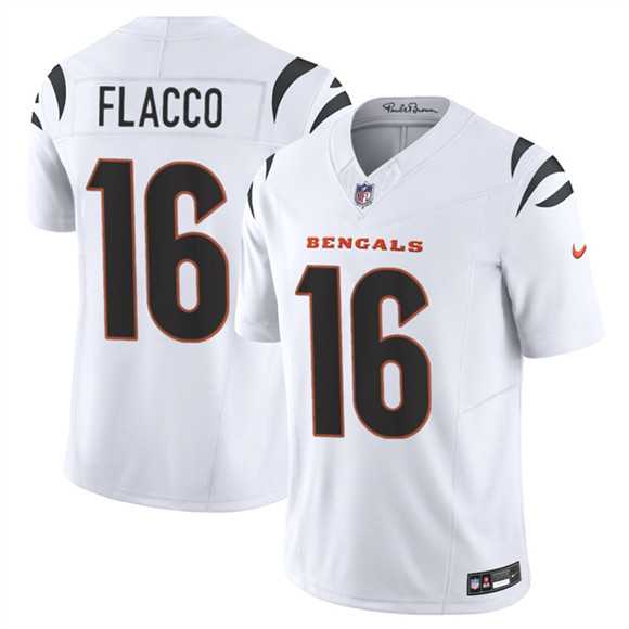 Men's Cincinnati Bengals #16 Joe Flacco White 2025 F.U.S.E. Vapor Untouchable Limited Stitched Jersey,We sell and wholesale Men's Cincinnati Bengals #16 Joe Flacco White 2025 F.U.S.E. Vapor Untouchable Limited Stitched Jersey on line form chian!
