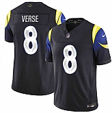 Men's Los Angeles Rams #8 Jared Verse midnight blue 2025 F.U.S.E. 'Rivalries' Vapor Limited Stitched Jersey,baseball caps,new era cap wholesale,wholesale hats