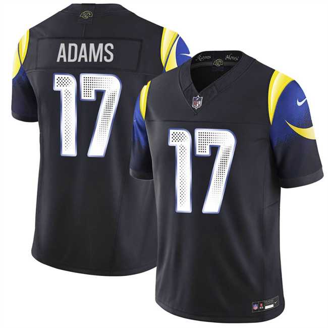 Men's Los Angeles Rams #17 Davante Adams midnight blue 2025 F.U.S.E. 'Rivalries' Vapor Limited Stitched Jersey,We sell and wholesale Men's Los Angeles Rams #17 Davante Adams midnight blue 2025 F.U.S.E. 'Rivalries' Vapor Limited Stitched Jersey on line form chian!