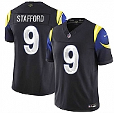Men's Los Angeles Rams #9 Matthew Stafford midnight blue 2025 F.U.S.E. 'Rivalries' Vapor Limited Stitched Jersey,baseball caps,new era cap wholesale,wholesale hats