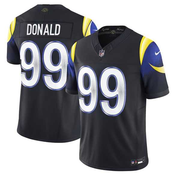 Men's Los Angeles Rams #99 Aaron Donald midnight blue 2025 F.U.S.E. 'Rivalries' Vapor Limited Stitched Jersey,We sell and wholesale Men's Los Angeles Rams #99 Aaron Donald midnight blue 2025 F.U.S.E. 'Rivalries' Vapor Limited Stitched Jersey on line form chian!