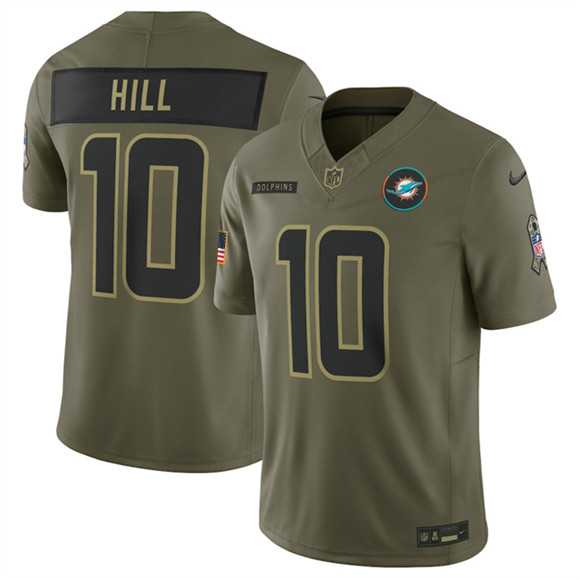Men's Miami Dolphins #10 Tyreek Hill Olive 2025 F.U.S.E. Salute to Service Limited Stitched Jersey Dyin,We sell and wholesale Men's Miami Dolphins #10 Tyreek Hill Olive 2025 F.U.S.E. Salute to Service Limited Stitched Jersey Dyin on line form chian!