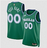 Men's Dallas Mavericks Active Player Custom Green 2025 Classic Edition Stitched Basketball Jersey,baseball caps,new era cap wholesale,wholesale hats