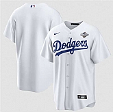 Men's Los Angeles Dodgers Blank White 2025 World Series Home Cool Base Stitched Jersey Dzhi,baseball caps,new era cap wholesale,wholesale hats