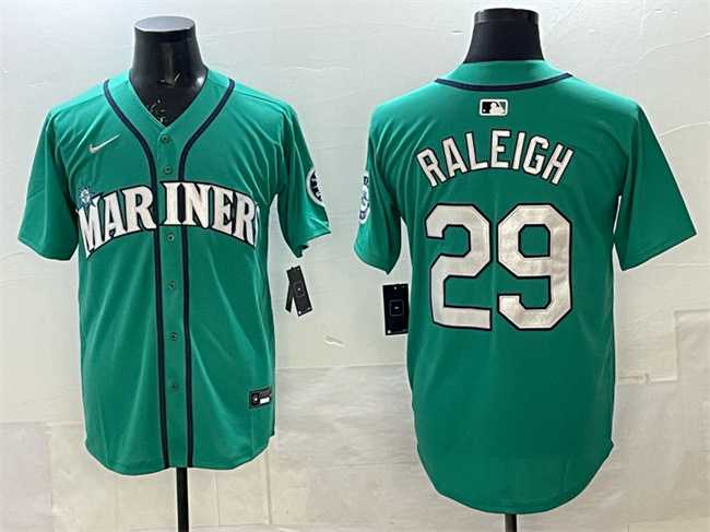 Men's Seattle Mariners #29 Cal Raleigh Aqua Limited Stitched jersey,We sell and wholesale Men's Seattle Mariners #29 Cal Raleigh Aqua Limited Stitched jersey on line form chian!