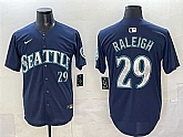 Men's Seattle Mariners #29 Cal Raleigh Navy Limited Stitched jersey,baseball caps,new era cap wholesale,wholesale hats