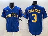 Men's Seattle Mariners #3 Cal Raleigh Royal 2025 Limited Stitched jersey,baseball caps,new era cap wholesale,wholesale hats