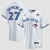 Men's Toronto Blue Jays #27 Vladimir Guerrero Jr. White 2025 World Series Home Cool Base Stitched Jersey Dzhi,baseball caps,new era cap wholesale,wholesale hats