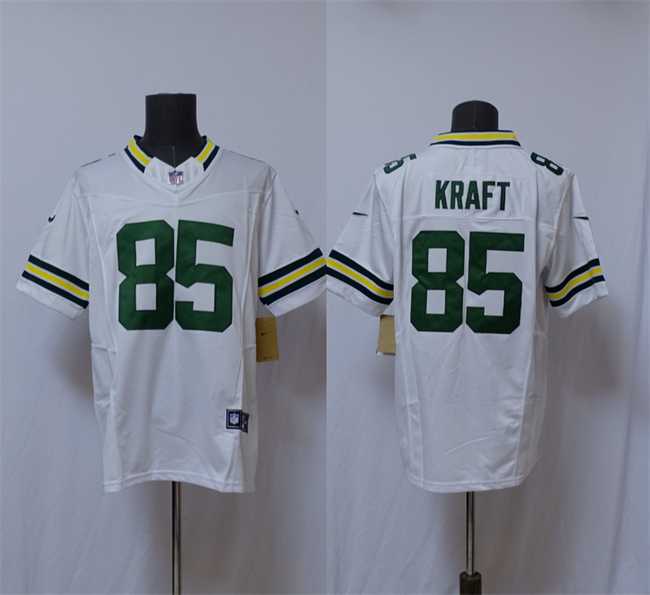 Men's Green Bay Packers #85 Tucker Kraft White Vapor 2025 F.U.S.E. Limited Stitched Jersey,We sell and wholesale Men's Green Bay Packers #85 Tucker Kraft White Vapor 2025 F.U.S.E. Limited Stitched Jersey on line form chian!