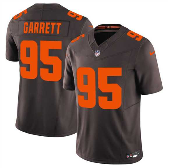 Men's Cleveland Browns #95 Myles Garrett Brown 2025 F.U.S.E. Alpha Dawg Limited Stitched Jersey Dzhi,We sell and wholesale Men's Cleveland Browns #95 Myles Garrett Brown 2025 F.U.S.E. Alpha Dawg Limited Stitched Jersey Dzhi on line form chian!