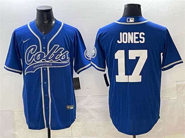 Men's Indianapolis Colts #17 Daniel Jones Royal Cool Base Stitched Baseball Jersey,We sell and wholesale Men's Indianapolis Colts #17 Daniel Jones Royal Cool Base Stitched Baseball Jersey on line form chian!