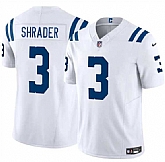 Men's Indianapolis Colts #3 Spencer Shrader White 2025 F.U.S.E. Vapor Limited Stitched Jersey Dzhi,baseball caps,new era cap wholesale,wholesale hats
