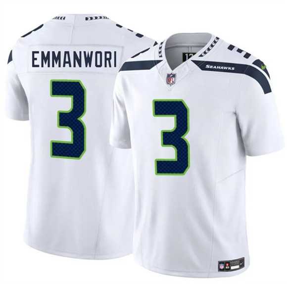 Men's Seattle Seahawks #3 Nick Emmanwori White 2025 F.U.S.E. Vapor Untouchable Limited Stitched Jersey Dzhi,We sell and wholesale Men's Seattle Seahawks #3 Nick Emmanwori White 2025 F.U.S.E. Vapor Untouchable Limited Stitched Jersey Dzhi on line form chian!
