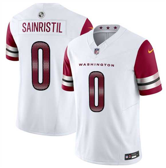 Men's Washington Commanders #0 Mike Sainristill White 2025 F.U.S.E. Vapor Limited Stitched Jersey Dzhi,We sell and wholesale Men's Washington Commanders #0 Mike Sainristill White 2025 F.U.S.E. Vapor Limited Stitched Jersey Dzhi on line form chian!
